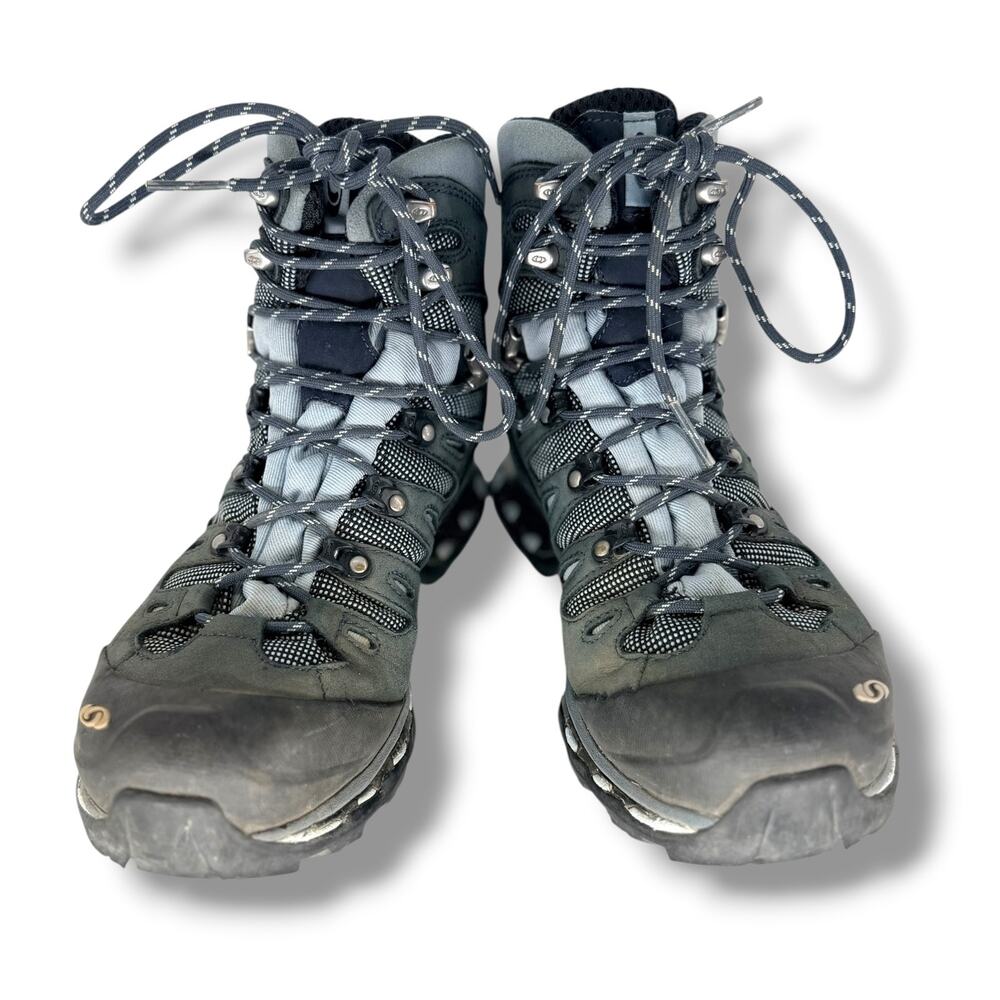 Salomon Quest 4D GTX Mens Hiking Boots Sz. 8.5 Grey Waterproof Gore-Tex Gorpcore
